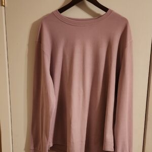 Purple Oversized Long Sleeve Hoodie